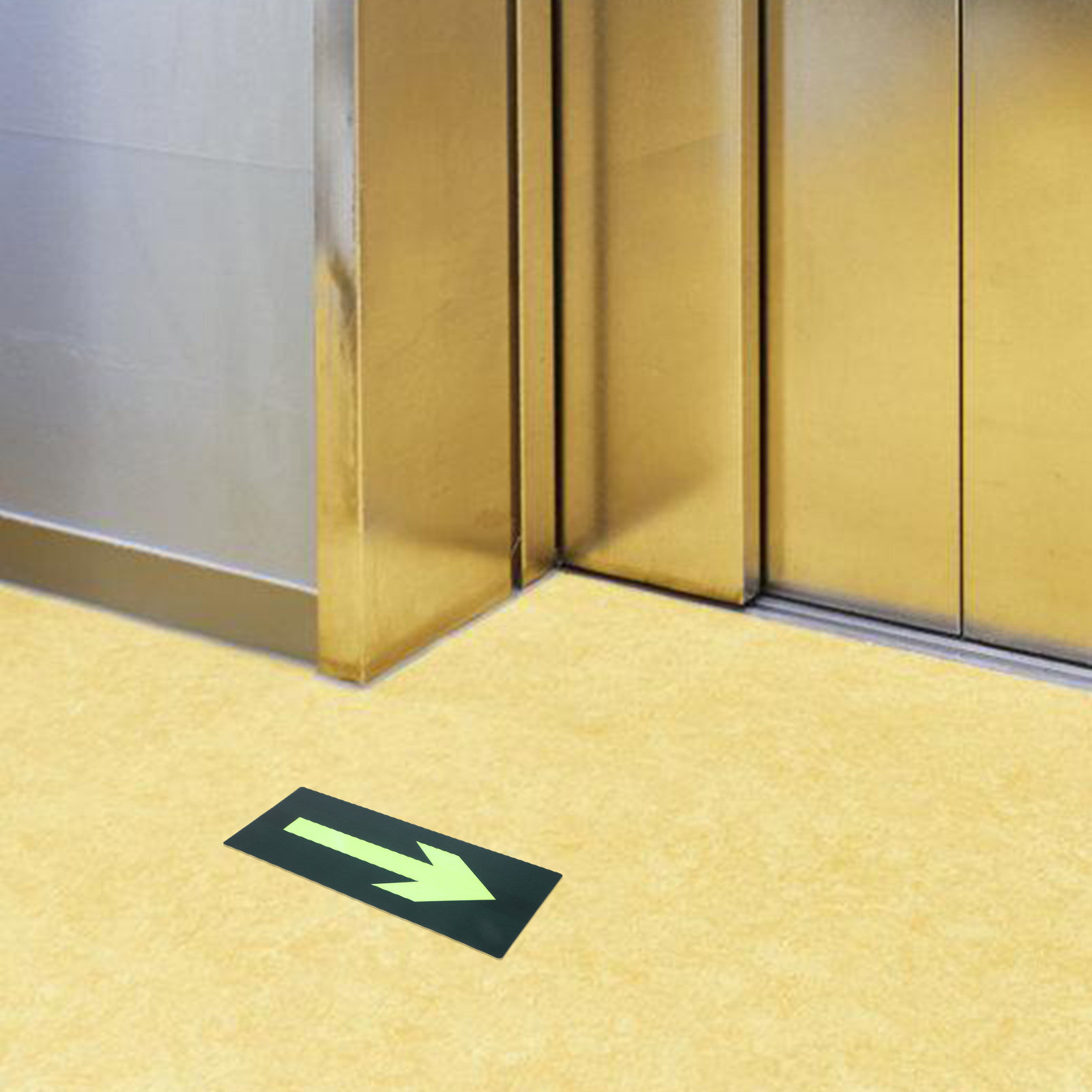 Emergency Exit Sign - 8 шт. водонепроницаемых светящихся в темноте