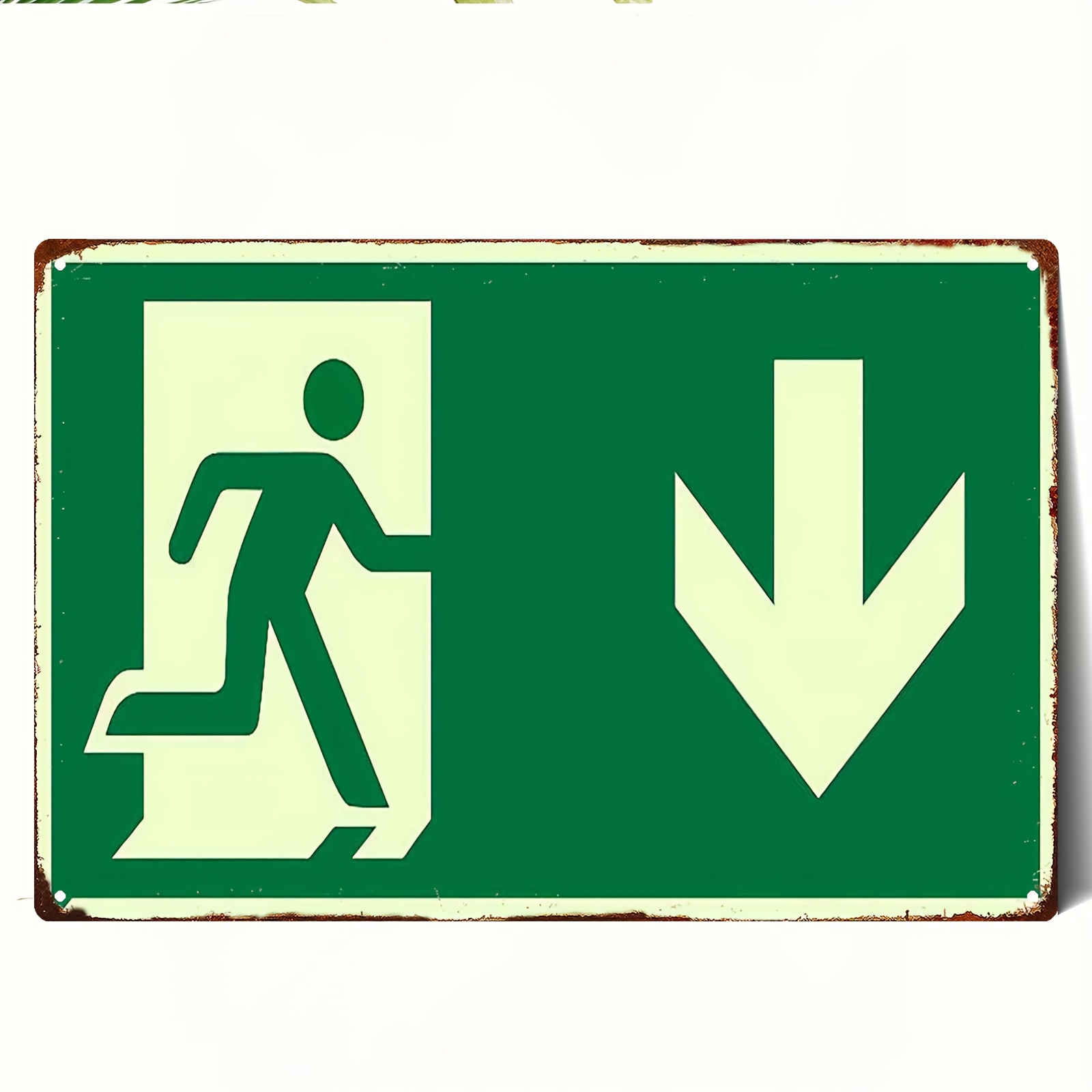 2D Винтажная металлическая таб – обзор и цена Emergency Exit Sign