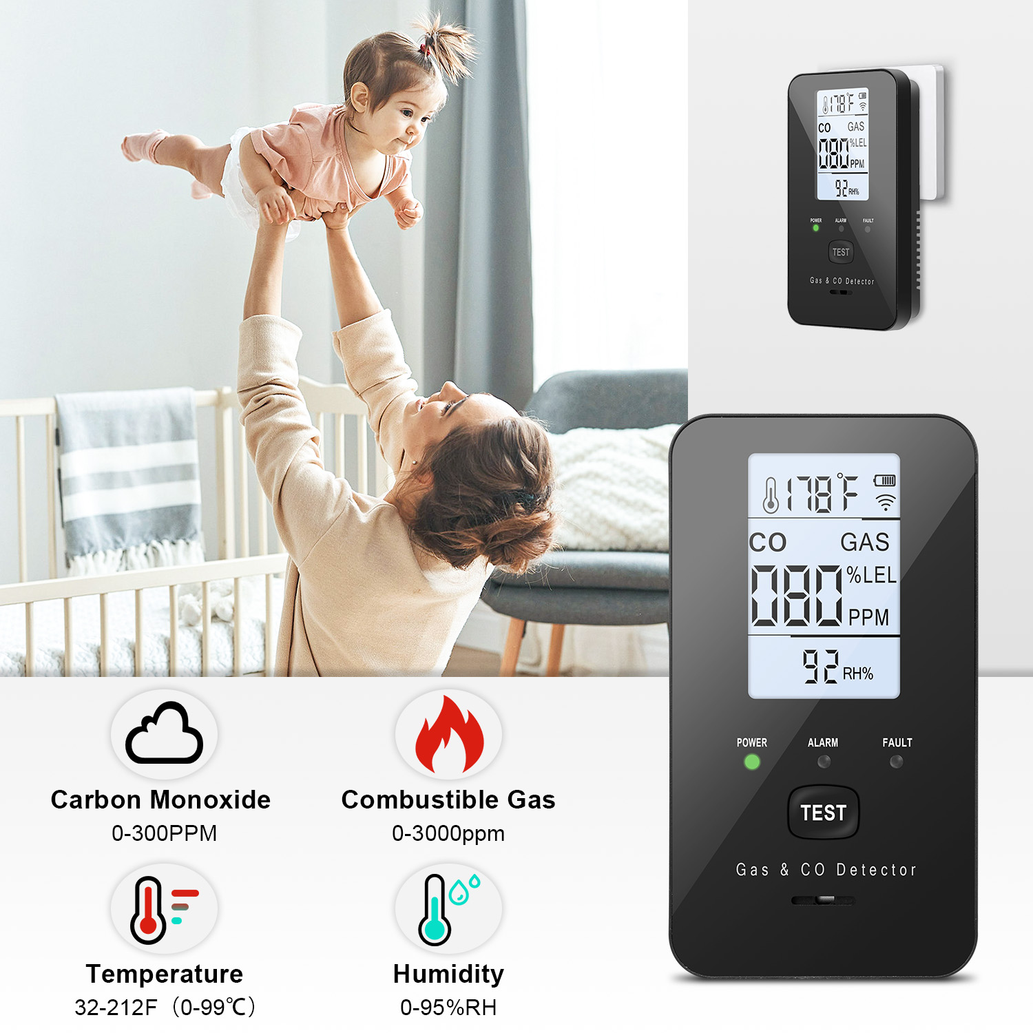 Детектор природного газа и уга – обзор и цена Co Detector Plug